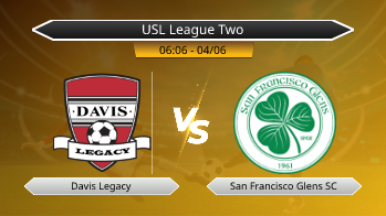 USL League Two Davis Legacy VS San Francisco Glens SC
