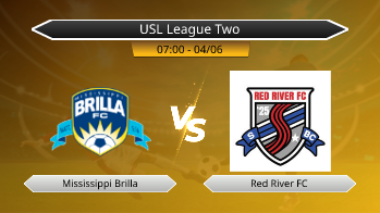 USL League Two Mississippi Brilla VS Red River FC
