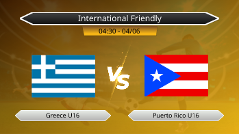 International Friendly Greece U16 VS Puerto Rico U16